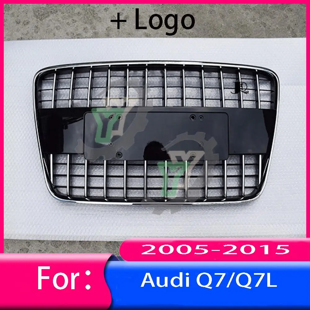 

For Audi Q7/Q7L 2005-2011 2012 2013 2014 2015 Car Front Bumper Grille Centre Panel Styling Upper Grill (Modify For SQ7 style)