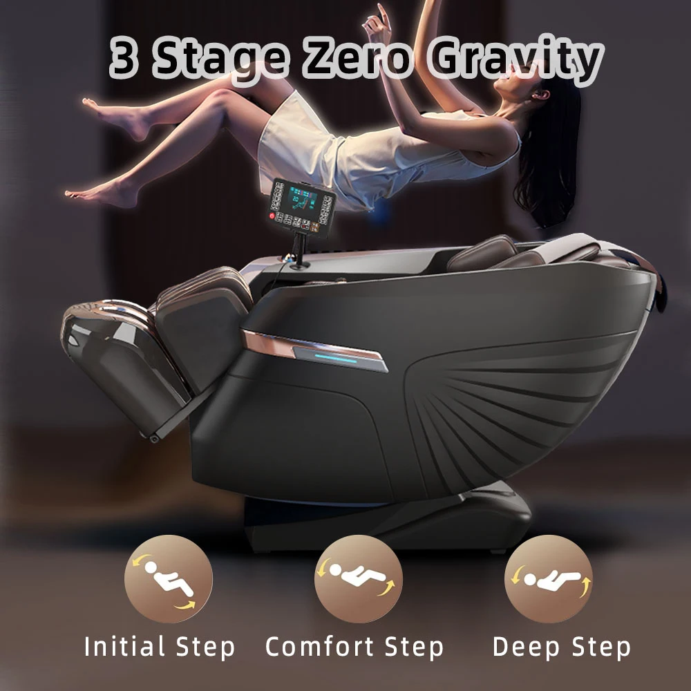3 Year Warranty SL Track 4D Home Zero Gravity Heating Full Body Luxury Massage Chairs 3D Massage Sofa Space-Saving Office chair 5