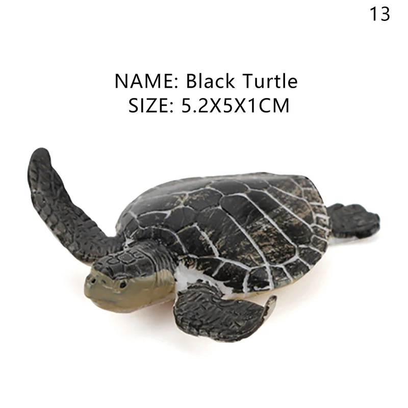 Realistic Turtle Action Figure - Kids Animal Figurines Miniature Toys Gift Ornament