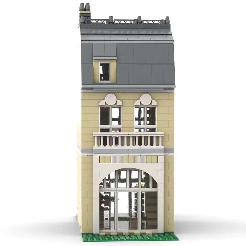 Moc Art Gallery Museum Building Blocks Scena House Exhibition Street View Building Blocks Set Di Giocattoli Regalo Di Compleanno Per Bambini