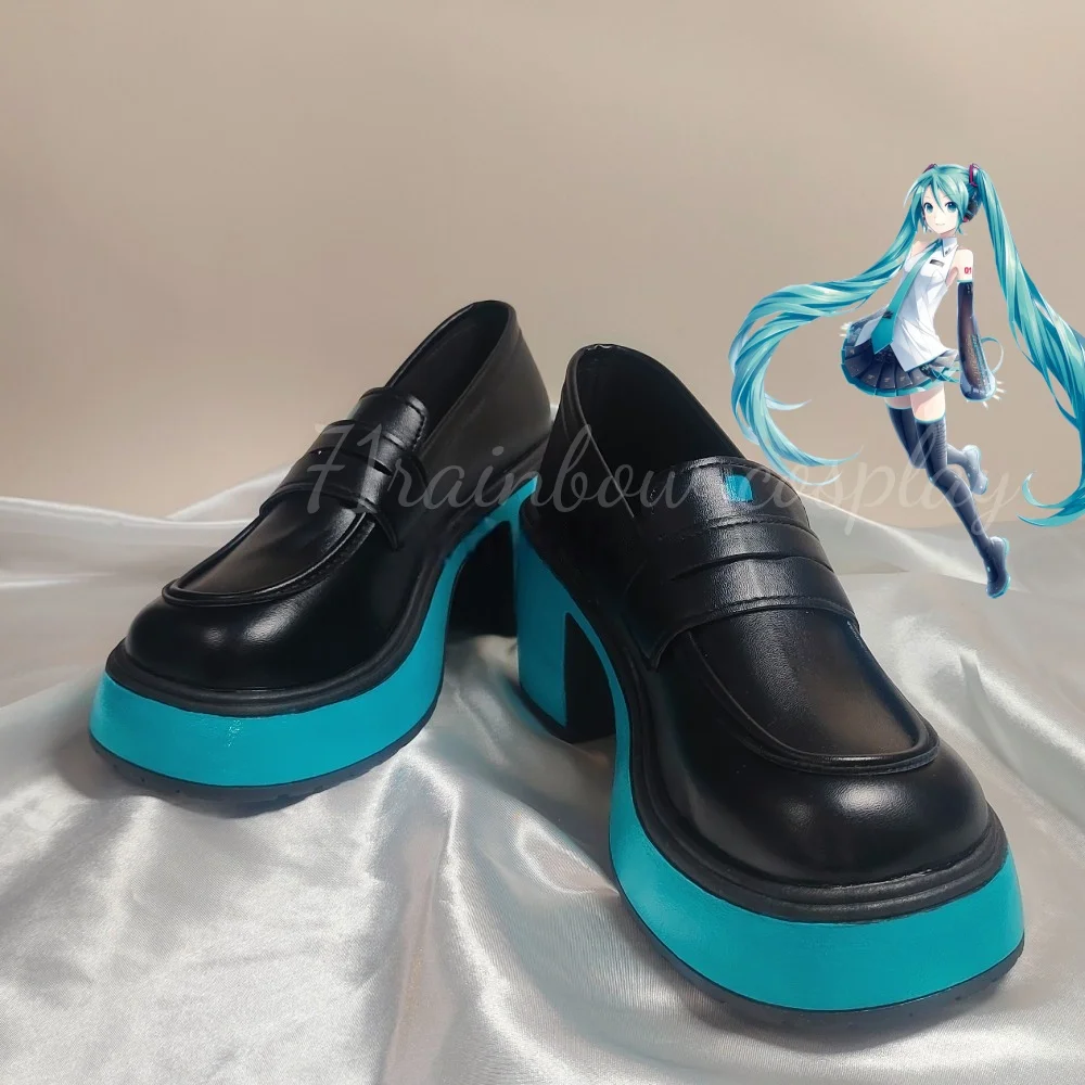 Cosplay Shoes Fur Boots Anime Mikku JK Formula Cosplay Shoes Miku Cosplay Boots