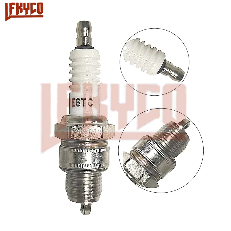 

1/2/4PCS Motorcycle Ignition Candle Spark Plugs E6TC FOR YAMAHA PW50 PW80 PW60 LT50 LT80 49CC 60CC 66CC 80CC SCOOTER Sparkplug