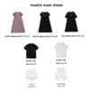 AP Dress Shorts and Muslin Shirt 2024 Summer Kids Cotton Family Matching Series Boy Top and Pants Micro Elastic Fabric, #7303 4