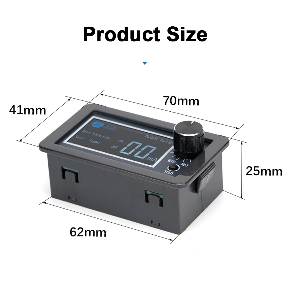 LCD 디스플레이 CO2 전류 측정기 HY 시리즈 80W&100W &150W CO2 레이저 전원 공급 장치용 외부 화면