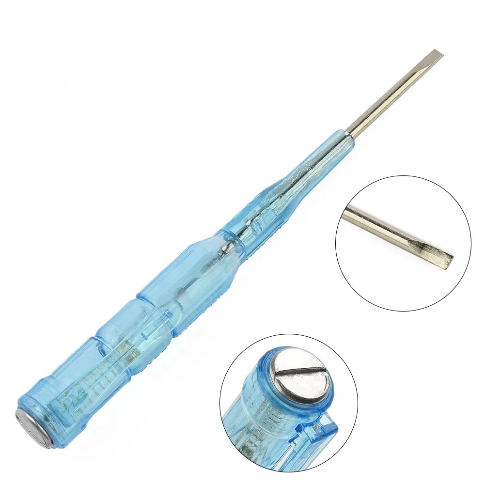 

Test Pen Voltage Tester Plastic Portable Screwdrive 45#Steel Car Home Voltage Tester Electric Tester Electric Tool