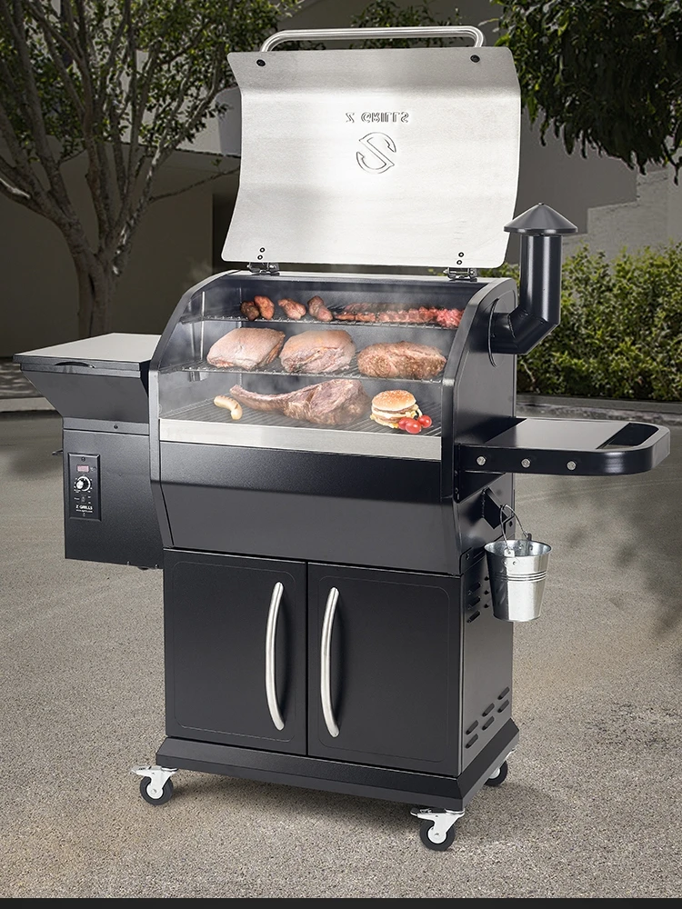 Zgrills Fumatore Elettrico Americano, Barbecue All'Aperto, Barbecue Senza Fumo A Pellet Di Legno Di Frutta, American Traeger