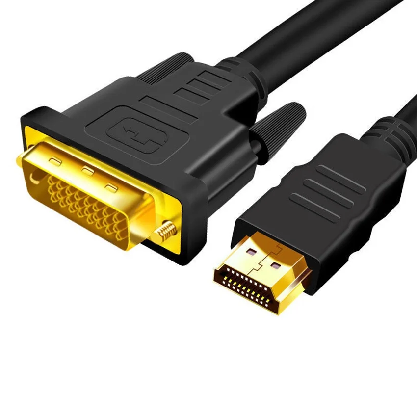 

Кабель HDMI-DVI двунаправленный кабель передачи данных с преобразованием DVI в HDMI, кабель для проектора ТВ монитора высокой четкости