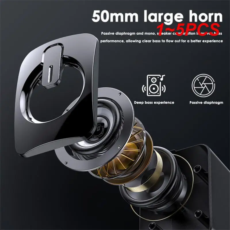 데스크탑 컴퓨터용 컴퓨터 스피커 사운드 박스, PC HIFI 스테레오 마이크, USB 유선 LED 조명, 1  5 개