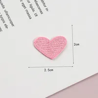Shop 10Pcs Mini Multicolor Heart Patches Embroidery Online | Iron On Appliques for T-Shirts, Clothes, Jeans | Stickers, Badges, Patches - Image 3