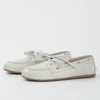 Smile Circle Boat Shoes Women Genuine Leather Loafers Moccasins Lace-up Flat Shoes 4