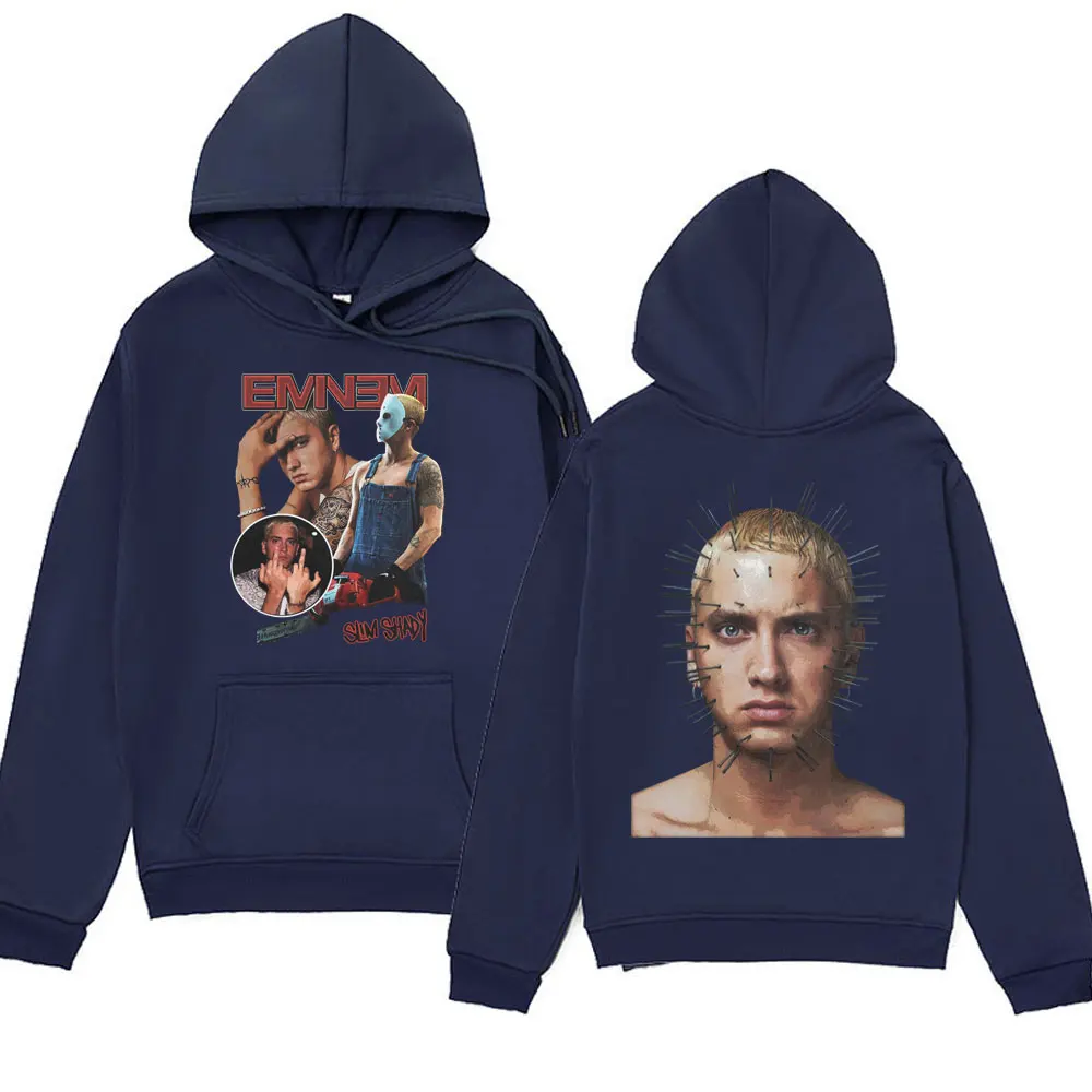 Rapper Eminem Anger Management Tour Hoodie Vintage Harajuku Funny Sweatshirts Long Sleeve Men Women Streetwear Hip Hop Hoodies