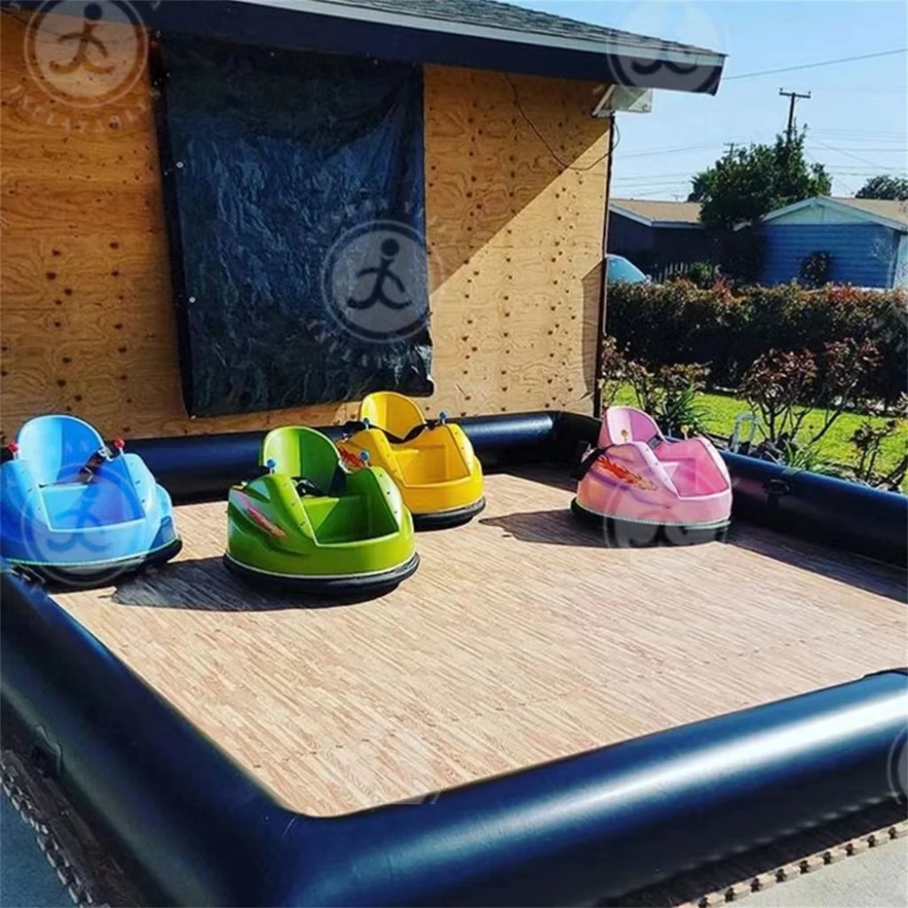 Factory price inflatable bumper car track Big cheap race track bumper car inflatable perimeter for kids