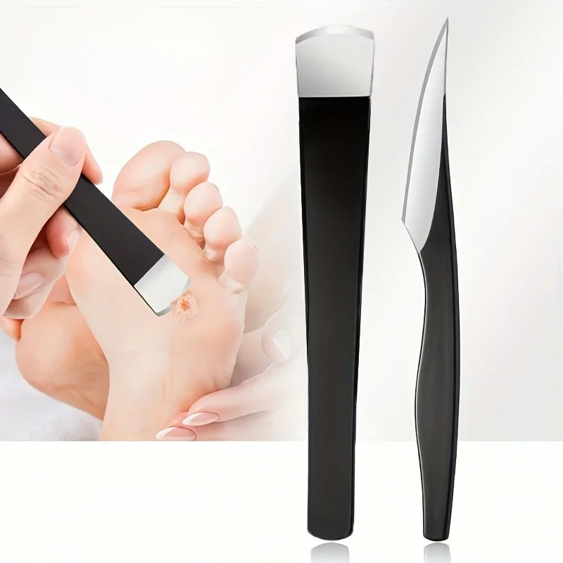 2/6pcs Stainless Steel Foot Care Set Exfoliating Knife Foot Scraper Ingrown Toenail Clippers Dead Skin Remover