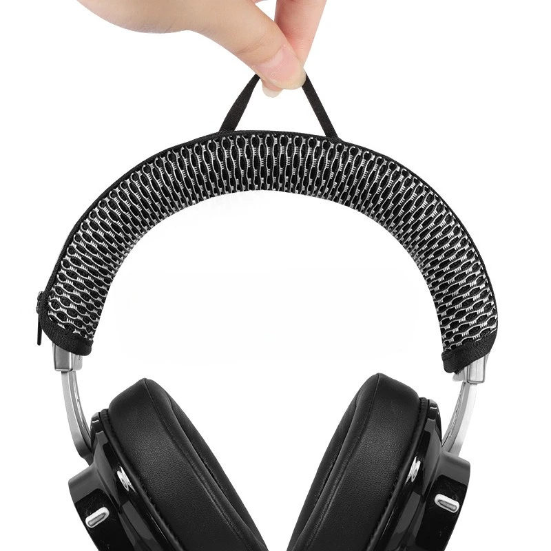 Replacement Headband Cover For EDIFIER W855BT Headphones Mesh fabric zipper head beam protective cover