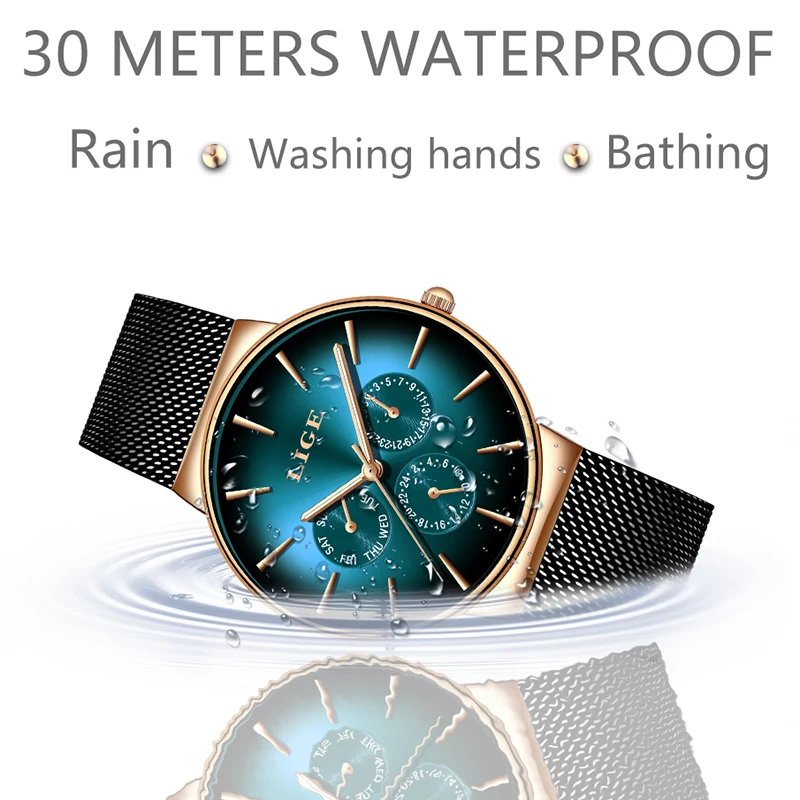 Luxury Women's Quartz Wristwatch with Mesh Steel Bracelet - Waterproof Fashion Timepiece