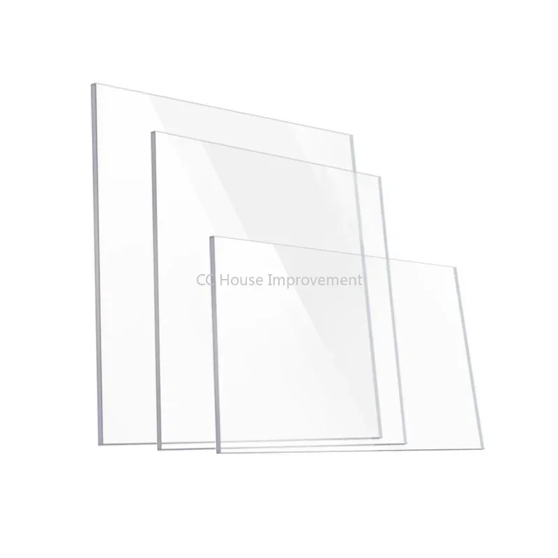 Placa Acrílica Clara do Plexiglass Folha Plástica Orgânica Metacrilato do Vidro