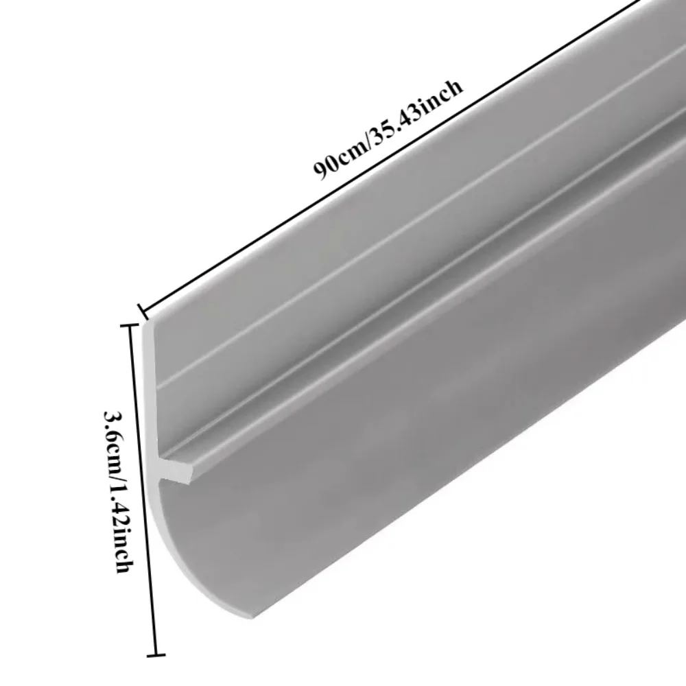 Self-Adhesive Soundproof PVC Door Bottom Seal Strip - Under Door Guard and Gap Stopper