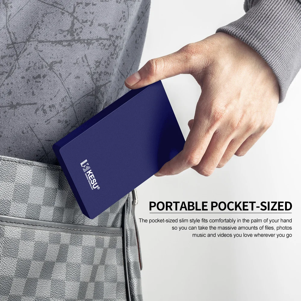KESU HDD 2.5 usb3.0 Portable External Hard Drive 250gb/500gb/750gb/1tb Storage Memory Device For Data Backup Computer