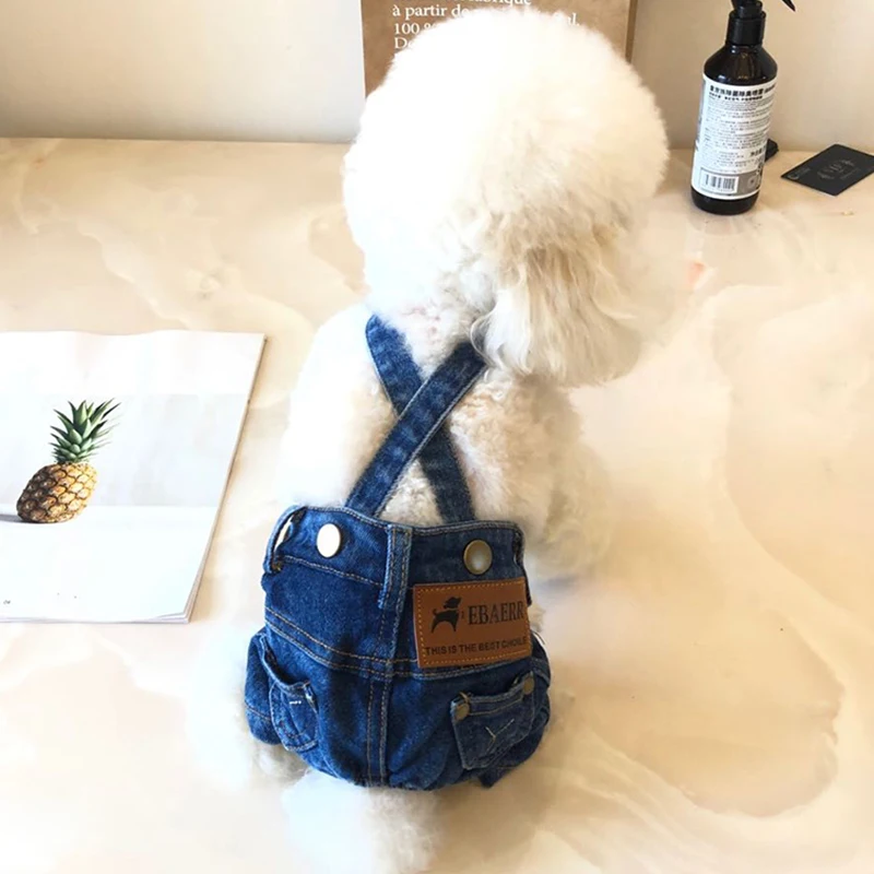 Title 5, Denim Dog Clothes Jeans Pet Dogs Clothing For S...