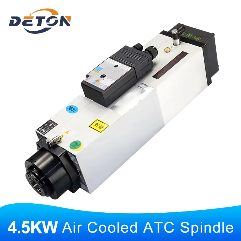 

4.5KW ATC Air-cooled Spindle Motor 24000RPM ISO30 380V Woodworking CNC Planer Automatic Tool Change Spindle Lathe