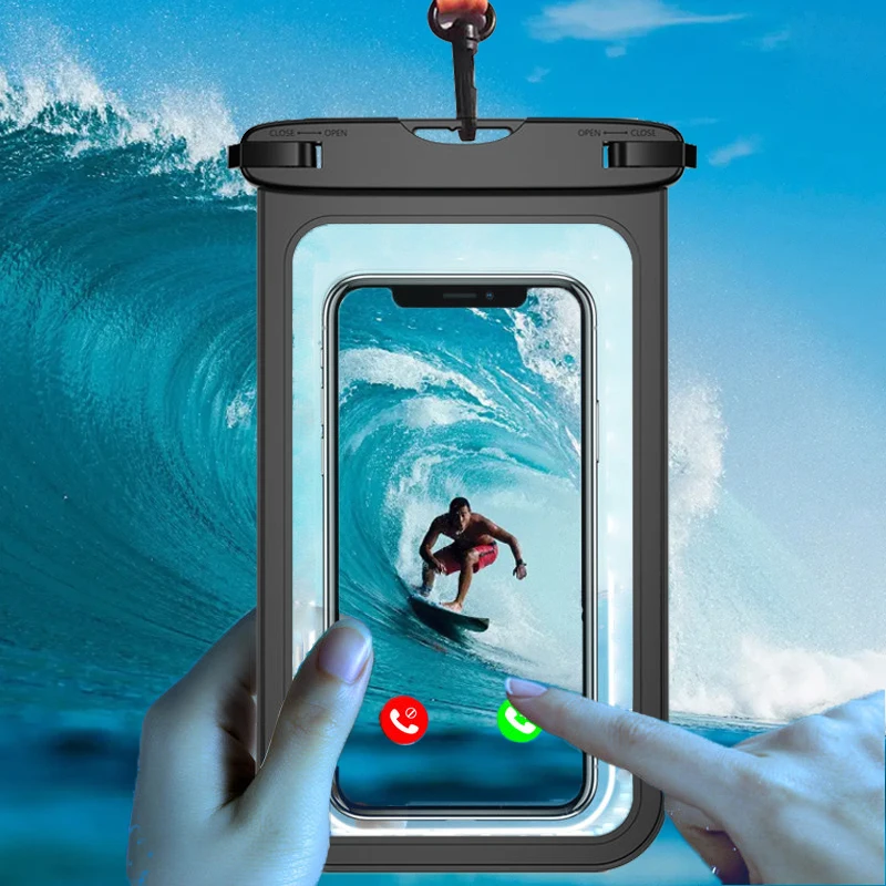 Universal Waterproof Phone Case with Touchscreen Accessibility