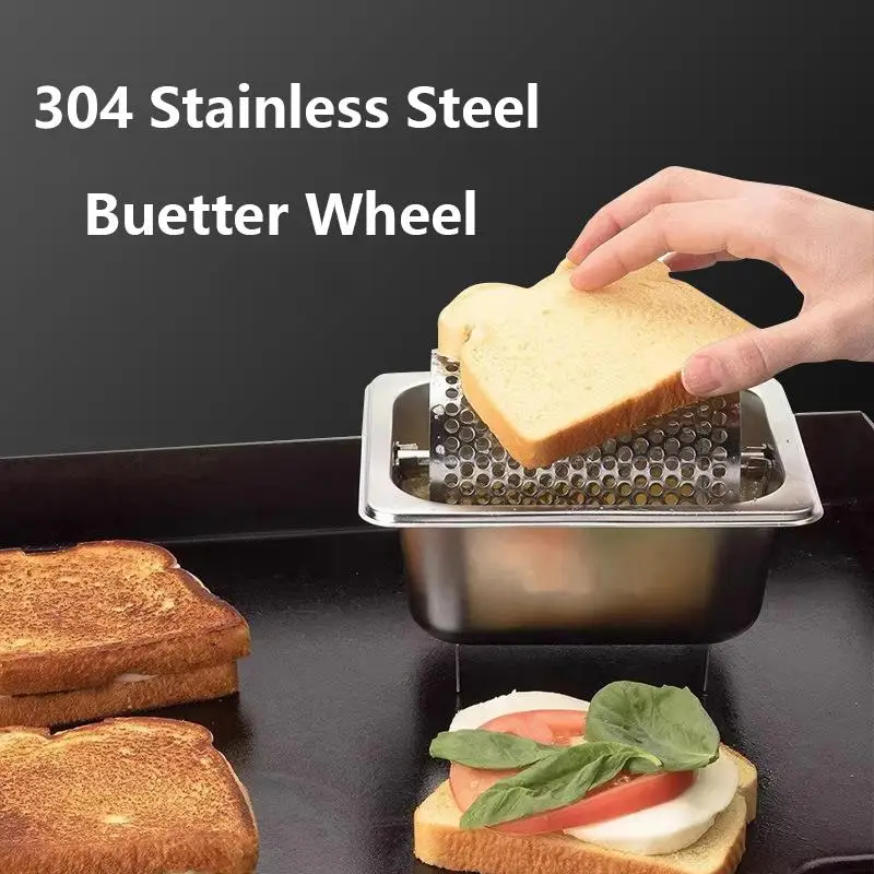Butter Wheel For Evenly Spread Stainless Steel Melted Dispenser Roller ...