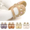 Baby Girls Mary Jane Flats PU Leather Infant Dress Shoes Floral Embroidery Princess Shoes 1