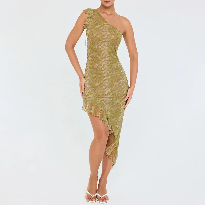 

Женское платье, элегантные сексуальные костюмы, туника для ванны, выход, лето 2023, пляжные костюмы, повседневная женская модная наклонная светодиодная сетчатая пряжа