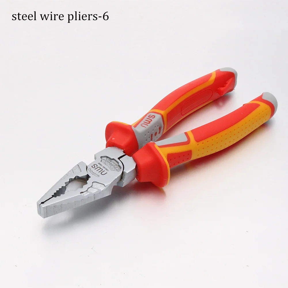 German Industrial Grade Wire Pliers Sharp Nose Pliers Diagonal Nose 6/7/8 Inch For Electricians Hand Tool