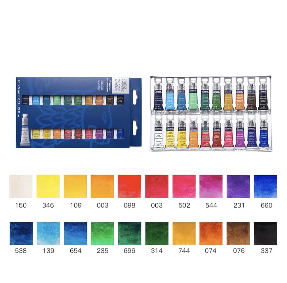 WINSOR & NEWTON SET TUBOS DE ACUARELA COTMAN (10/20 TUBOS)