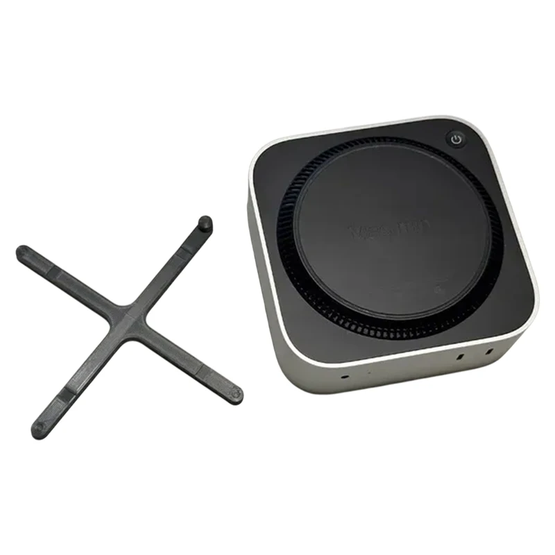 미니 컴퓨터 홀더 데스크탑 PC Mac Mini M4 2024 전원 버튼 베이스용 간단한 스탠드 브래킷