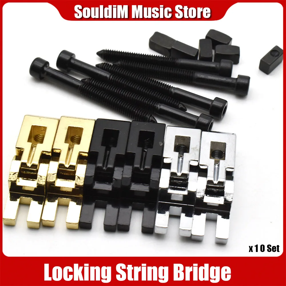12Set Electric Guitar Double System Locking String bar String Guide