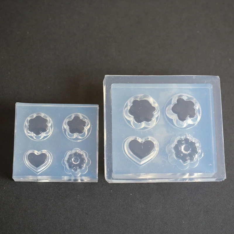 Silicone DIY Ornaments Moulds Heart Flower Shaped DIY Hand-making Craft Moulds Drop Shipping