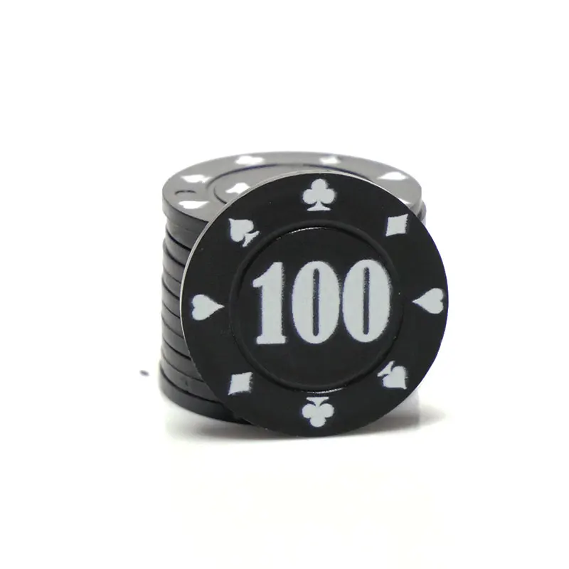 10 Pcs Bargaining Chips Plastic Poker Card Chips for Denomination Printed Number for Game Play, Learning Math Bingo Family Game