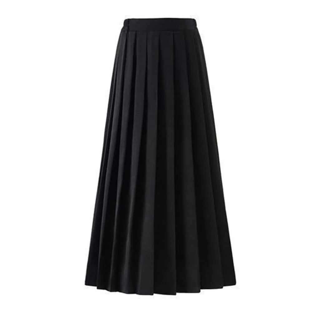 2023 Fashion New Pleated Skirts Women S-5XL Vintage Young basic Leisure Korean All-match Autumn High Waist Female Faldas College 5