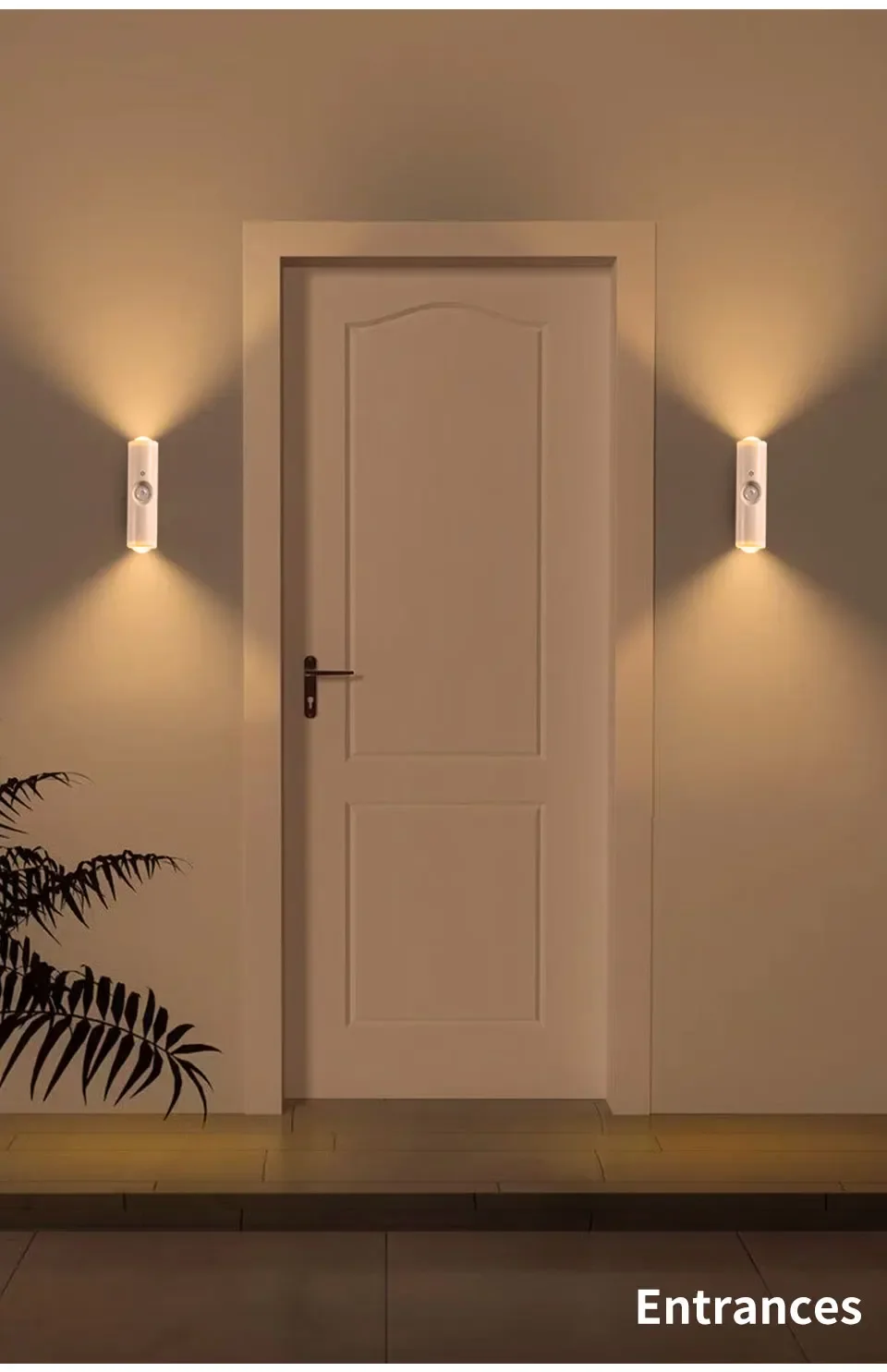 Motion Sensor RGB LED Night Light - Rechargeable Magnetic Wall Lamp for Mood Ambient Lighting