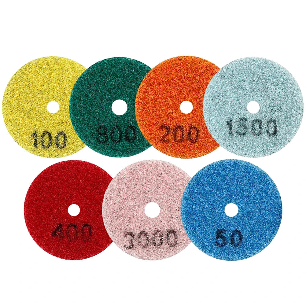 

1pc 2 Inch Diamond Dry Polishing Pad Type For Granite Marble Quartzite Glass Stone Polishing Sanding Disc 50-3000 Grit