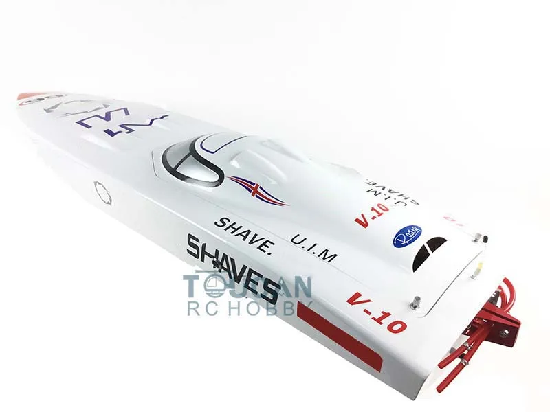 G26IP1 ARTR Gasoline 26CC-Clutch Engine RC Racing Boat Model Deep-V Shaft Rudder White TH02721 3