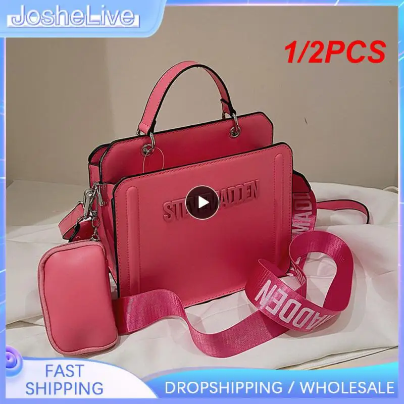 

1/2PCS Women's Purses and Handbag High Quality Shoulder Bag Luxury Designer Handbag Fashion Travel cosmetic shopping bag