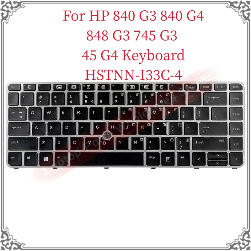 

Новинка для HP 840 G3 840 G4 848 G3 745 G3 745 G4 Клавиатура для ноутбука HSTNN-I33C-4 US клавиатура с заменой точки