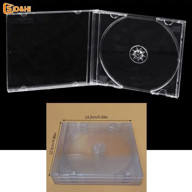 Transparent-Plastic-Single-Piece-Disc-Case-CD-Case-Thickened-CD-DVD ...