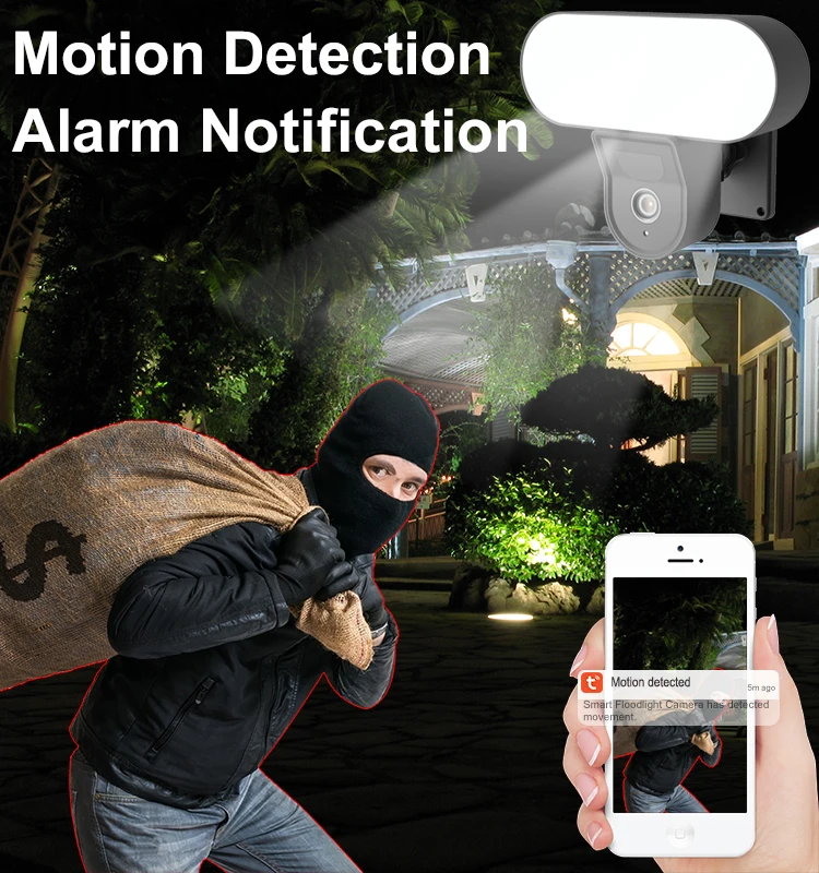 3MP Tuya Proiettore Fotocamera WiFi 10W Lampada Da