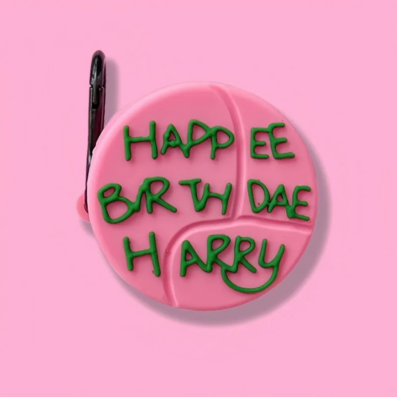 3D Birthday Cake Silicone Cartoon Earphone Case with Pendant Cover