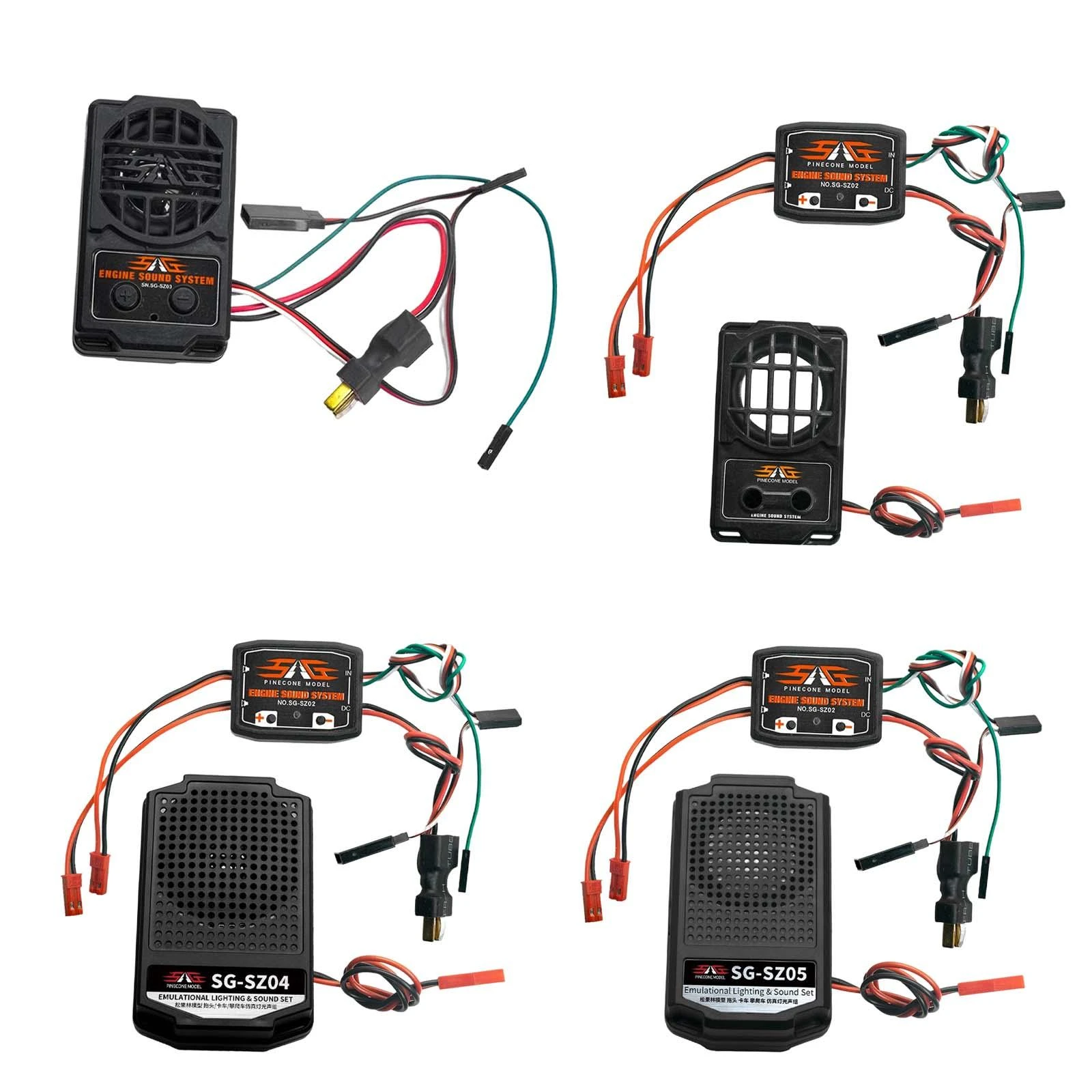 Universal RC Engine Sound Simulator with Speaker Engine Sound Unit for