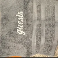 Multiple Colors Monogram Towel Personalize Embroidered Name Bath Towel Cotton Hand Towel Home Washcloth with Names Custom Gifts 1