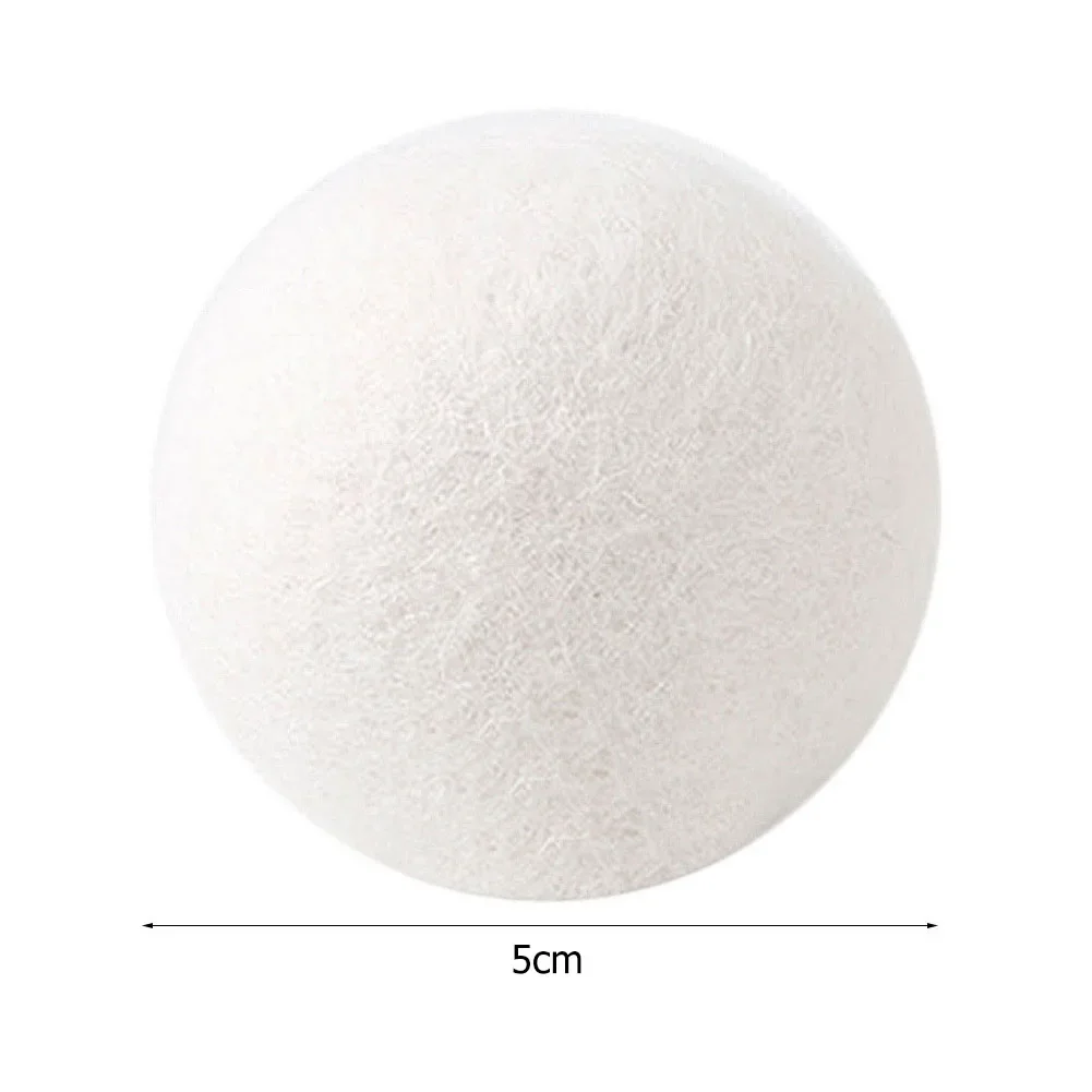 1-6PCS Wool Dryer Balls Reusable Softener Fluff Laundry Washing Machine Fleece Drying Clothes Washer Dry Balls Washing