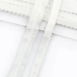Colored Nylon Elastic Bands for Sewing and DIY Accessories - 11mm Width, 10/20/40 Meters (White)