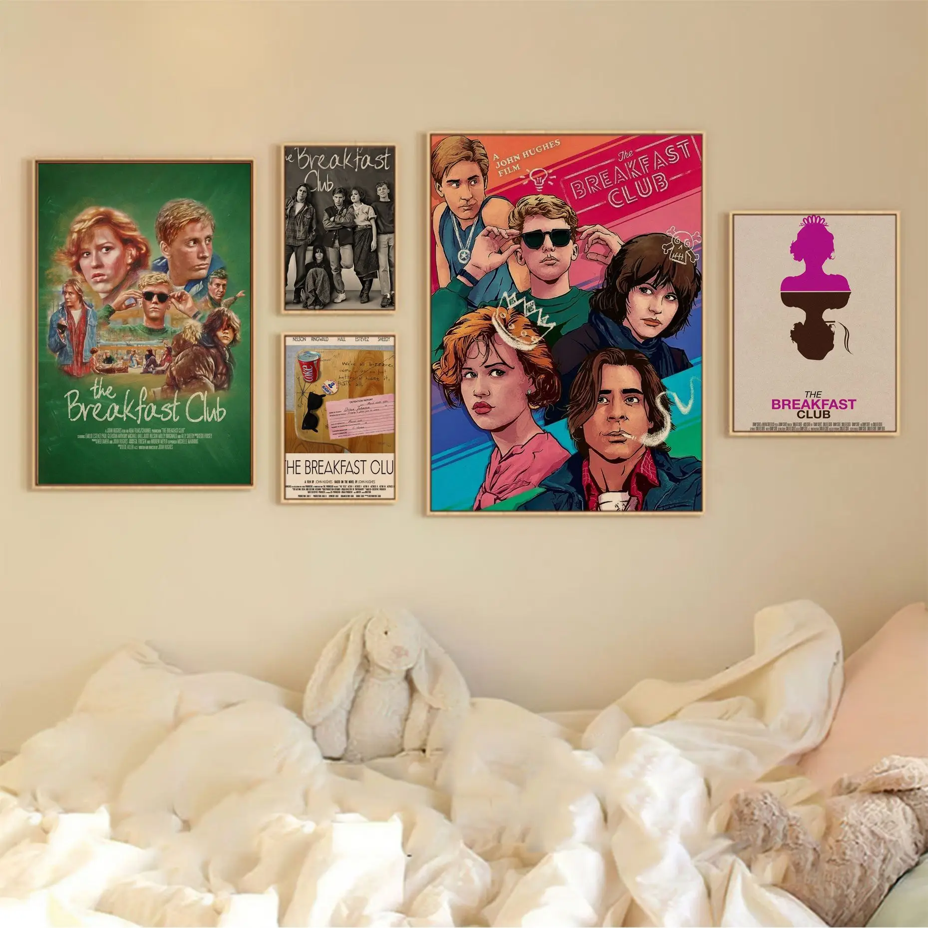 

Movie The Breakfast Club Anime Posters Decoracion Painting Wall Art Kraft Paper Nordic Home Decor