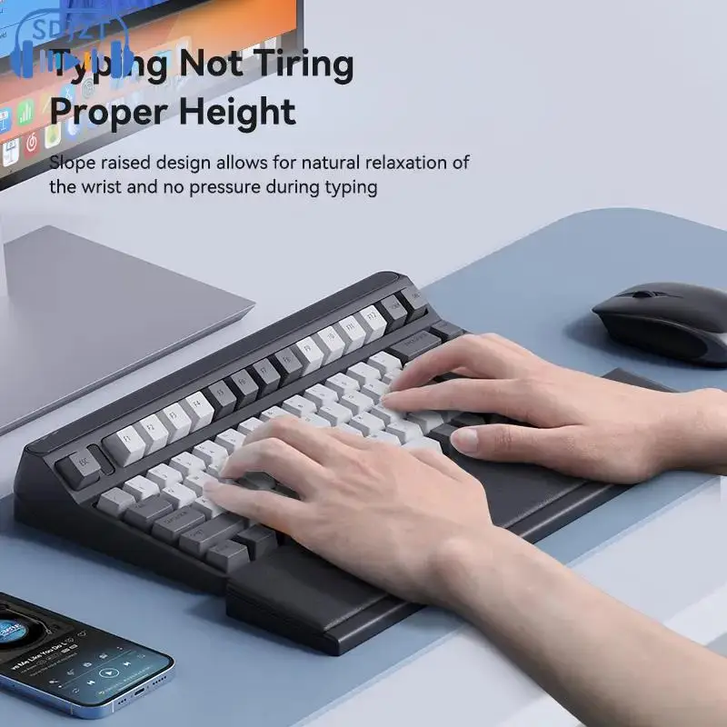wrist pad Keyboard Wrist Rest Pad Ergonomic Soft Memory Foam Support Desktop Storage Box Easy Typing Pain Relief For Office Home