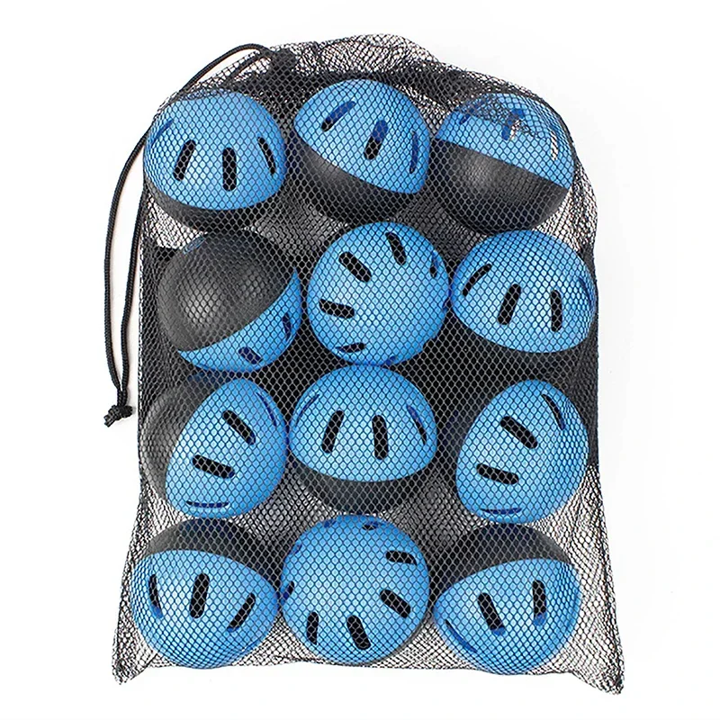 1pc Baseballs Practice Balls Softball Training Plastic 16 Holes Hollow Airflow For Indoor Outdoor Lightweight Hitting